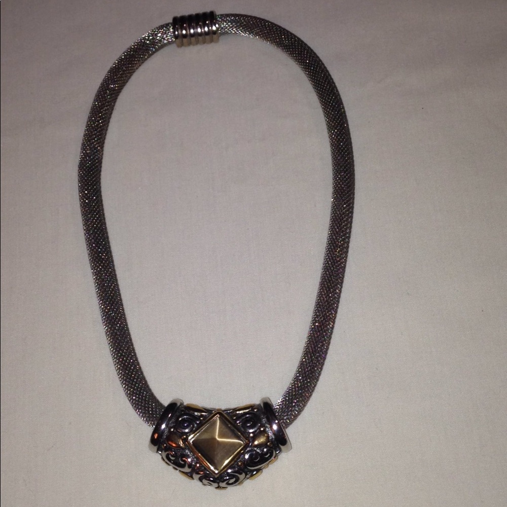 Vtg Double Sided Statement Necklace - image 7